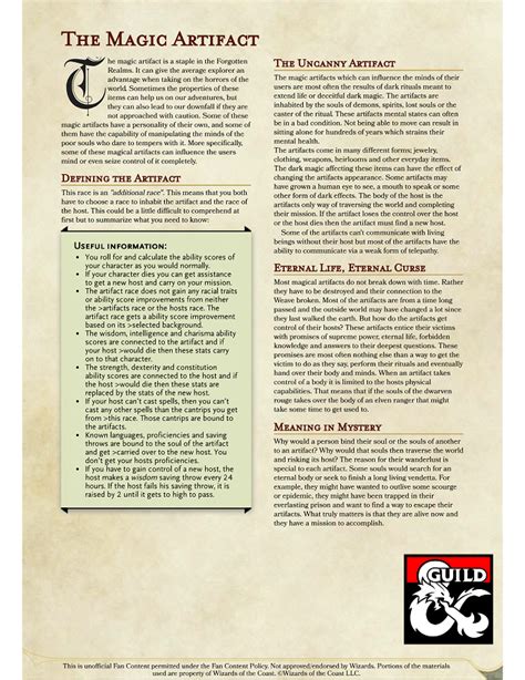 Crafting the Perfect Store: A Guide to Creating a Magical Artifact Shop in 5e